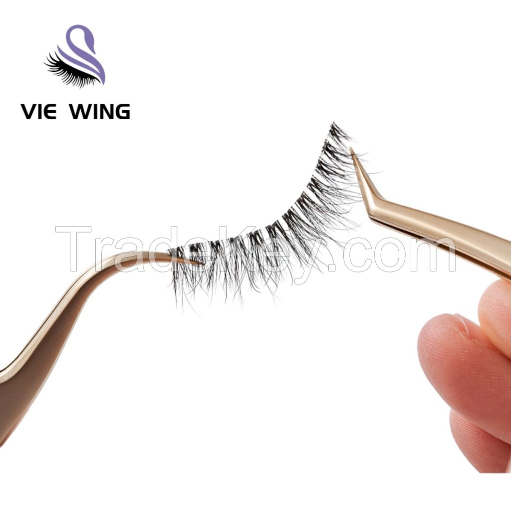 Reusable High Volume Eyelashes No Glue No Eyeliner Naturel 3d False Eyelashes