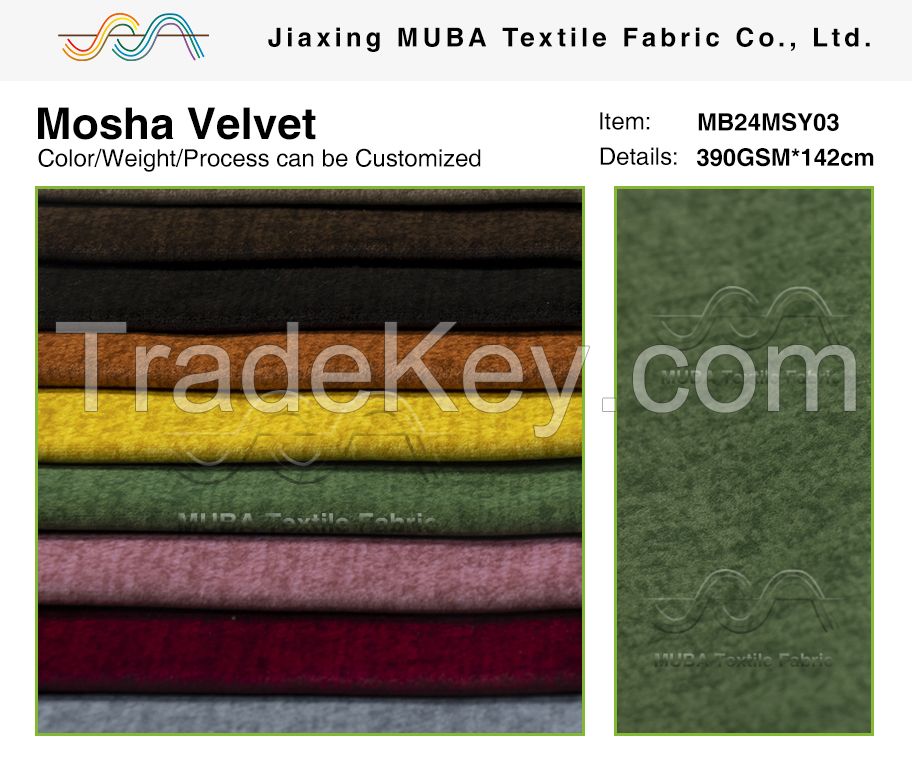 Hot selling 100% polyester printable MOSHA velvet can be used for furniture