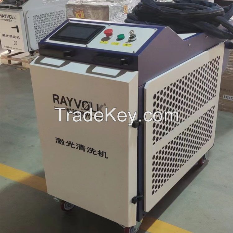 Laser Cleaning Machine for Removing Oil Rust Grease Rubber on Metal Mould Steel