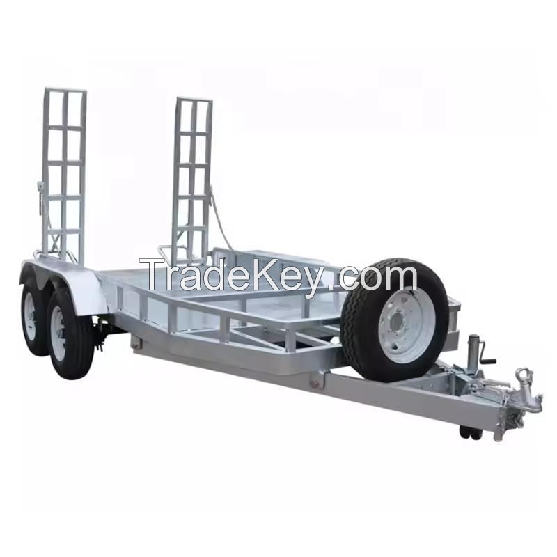 Box Trailer ATM 1000kgs to 3500kgs Galvanized Plant Trailer with Tandem Axle Digger