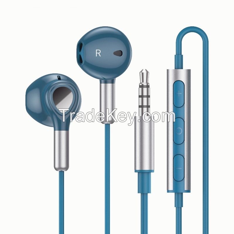 Semi-in-ear Metal Wired Earphone