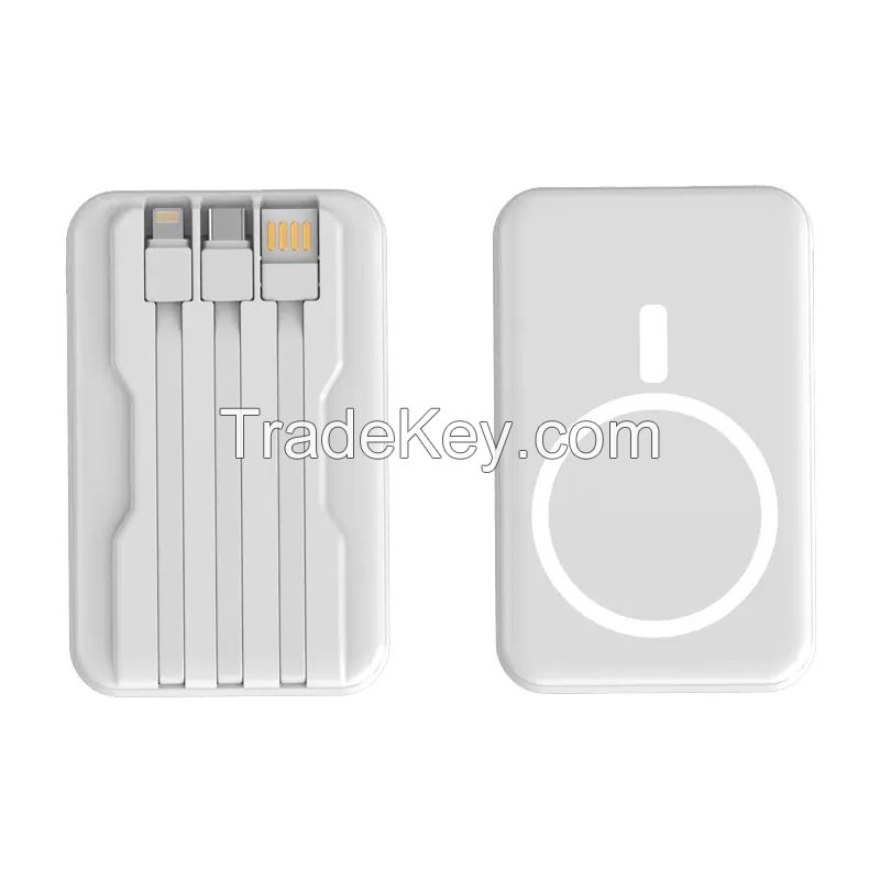 Magsafe Wireless Fast Charging Powerbank (with 3 cable)