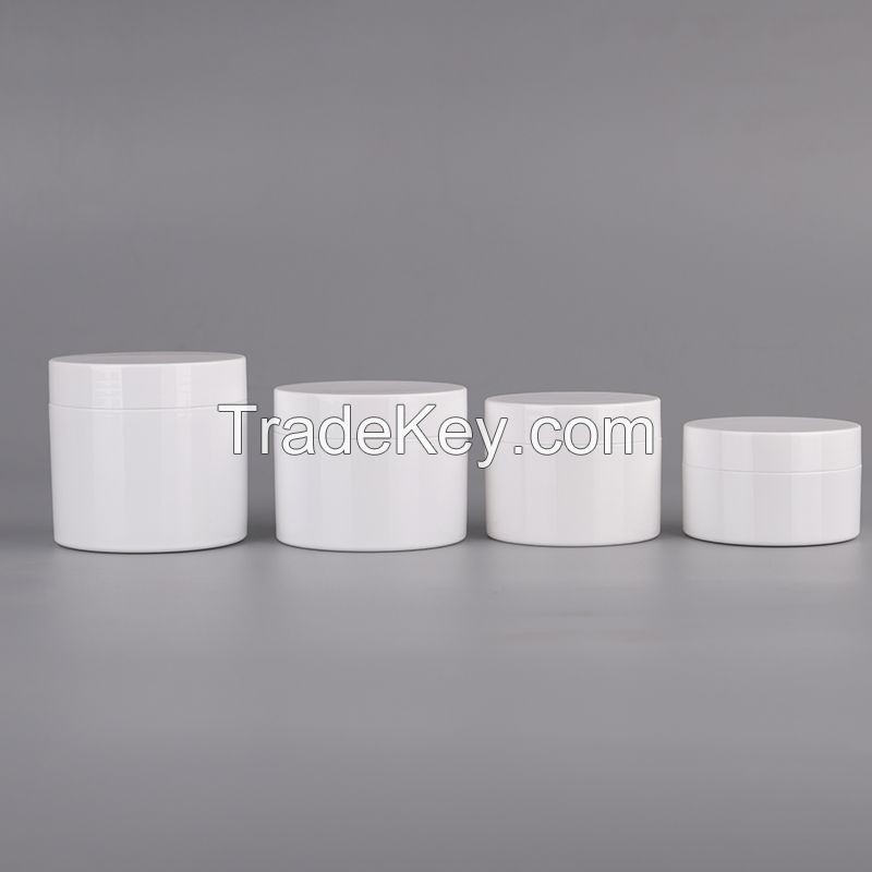 White PP wide mouth jar cap cream bottle eye film plastic dispensing bottle non fully degradable material