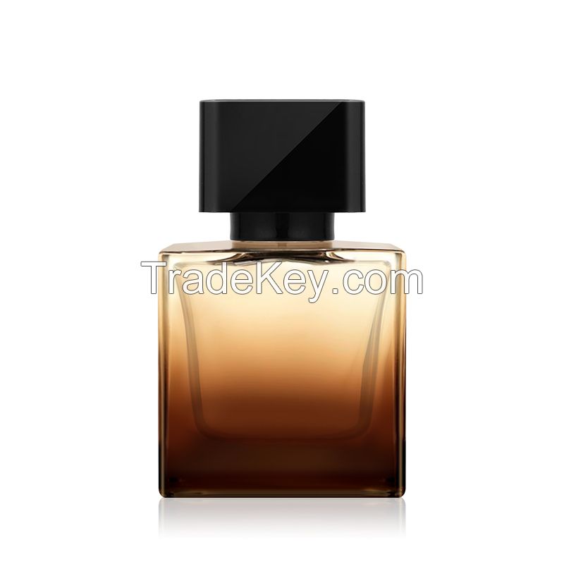 50ml square perfume bottle, glass spray bottle, portable cosmetics sub bottle, sample bottle