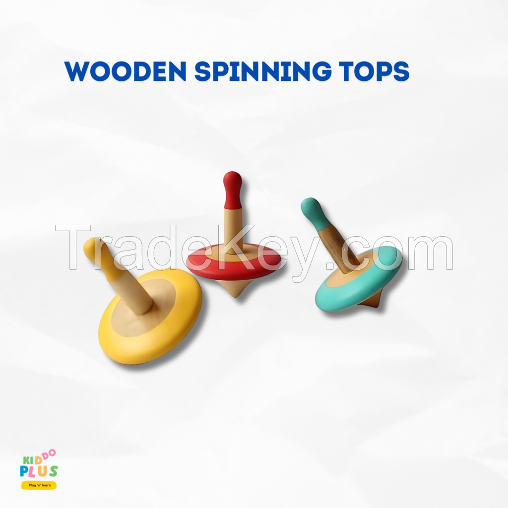 Wooden Spinning Tops