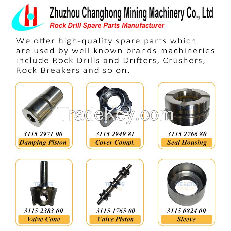 Sell High Quality Spare Parts for Atlas Copco / Epiroc Rock Drill Drifters Mining Machinery