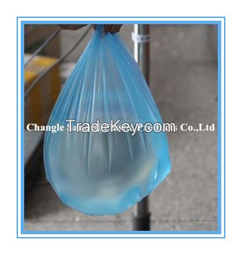 HDPE plastic garbage bags on roll