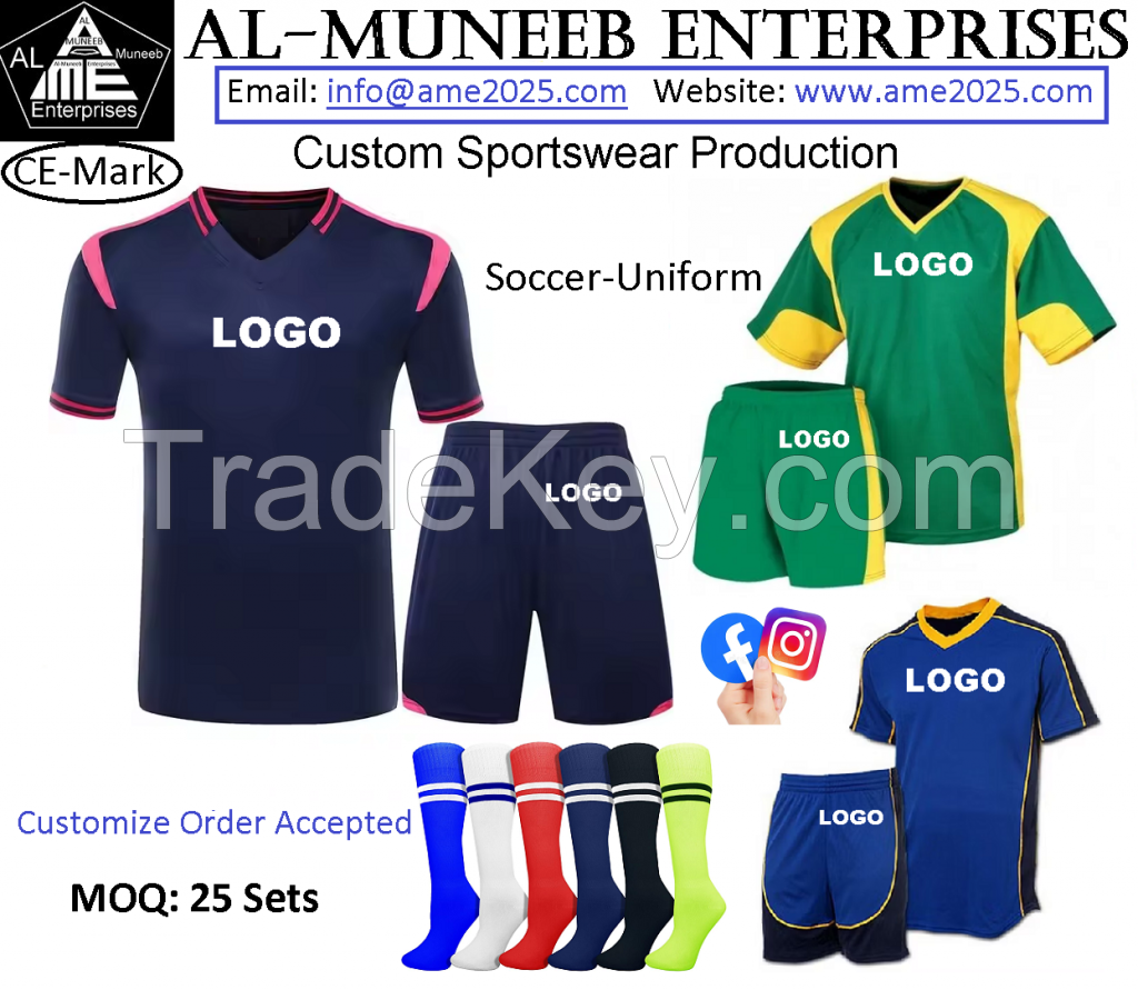 Custom Soccer-Wear Sports Team Uniform  Production for Ladies, Gents and Kids