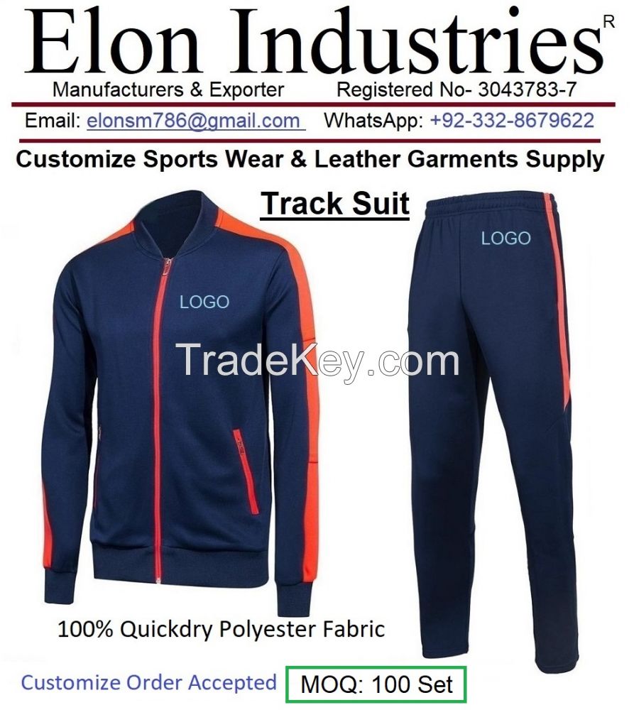 ELON Industries Special Offer for Custom Sports Tracksuit Team Set