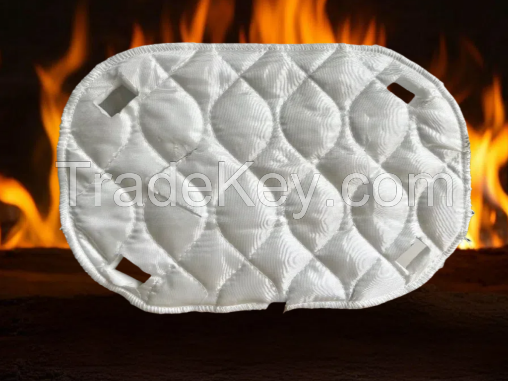 Low Thermal Conductivity Quilted Silica Insulation Felt Heat-Resistant Pad for Home Appliances
