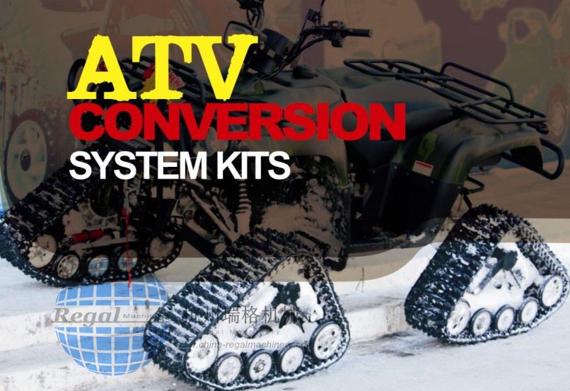 Snowmobile/ATV Rubber Track conversion system/kit