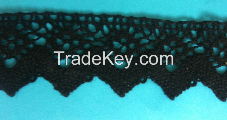 cotton crochet lace trim / lace ribbon