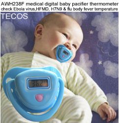 Baby Pacifier Thermometer - Medical Digital Baby Pacifier Thermometer - child thermometer - Digital Nipple Thermometer manufacturer -ModelAWH238F