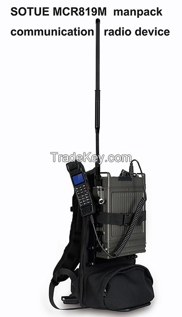 Military manpack radio station - backpack radio station - military communication radio device -ModelMCR819M