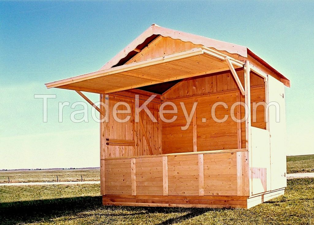 Wooden Kiosk Booth