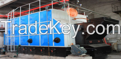 Straw fuel steam boiler