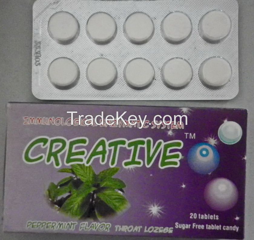 sugar free colostrum throat lozenge tablet