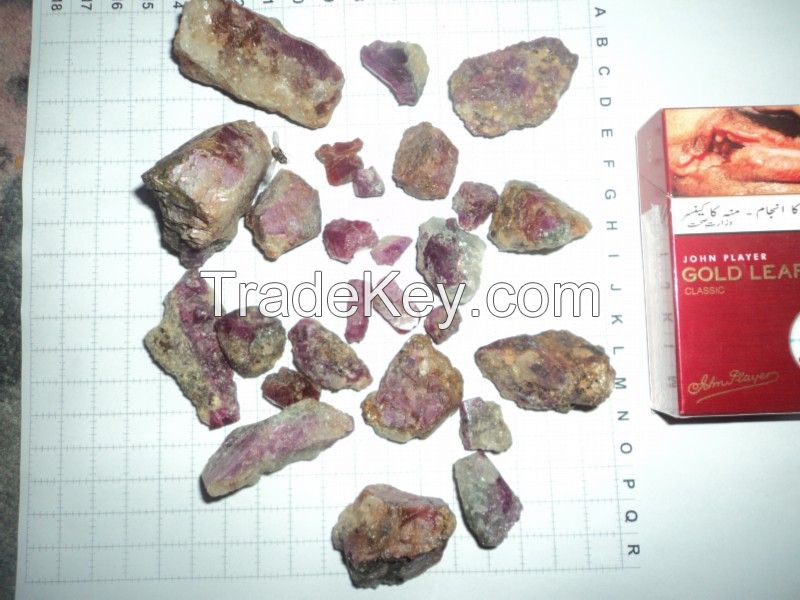 Gemstones Ruby (Green, Blue, Pink)