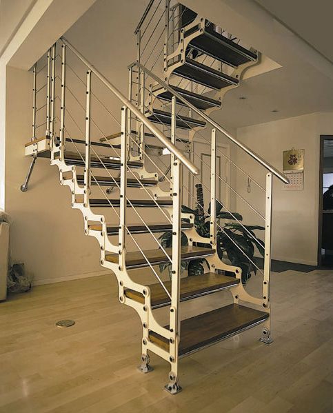 Steel staircase