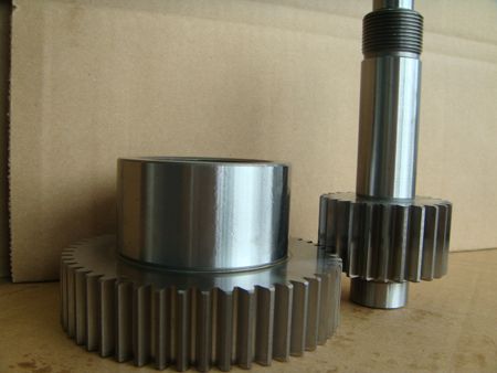 china made professional customized different shape spur gear and shaft