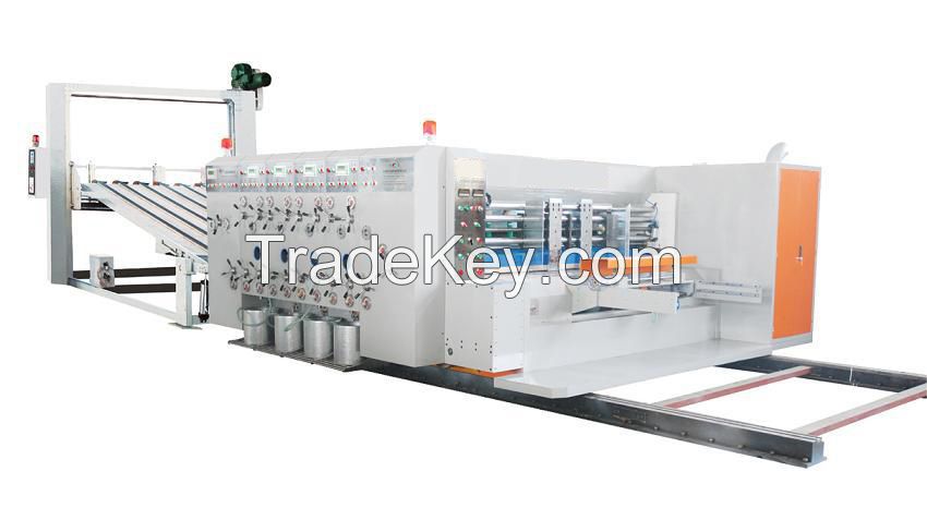 Best quality High speed printing slotter die cutter stacker machine