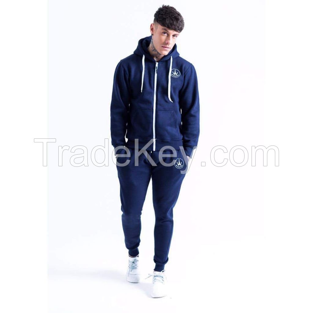 Navy Blue Tracksuit Slim fit Fleece lining with the great quality of the set!..