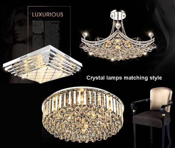 pendant crystal lamp