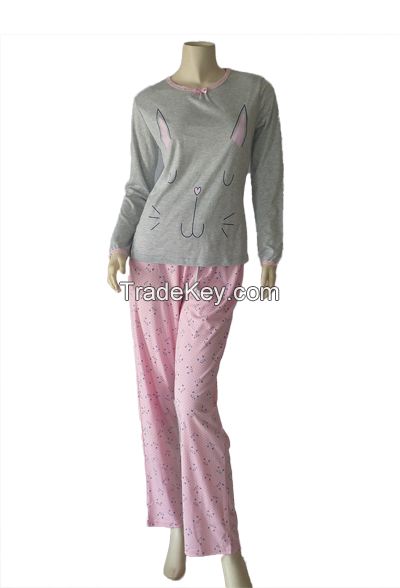 Ladies' Knitted Pajama Sleep Wear Nightwear