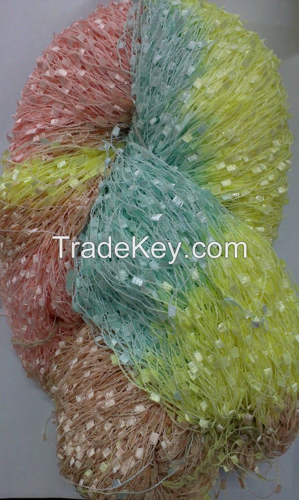 100%Polyester Section Dyed Toothbrush Yarn