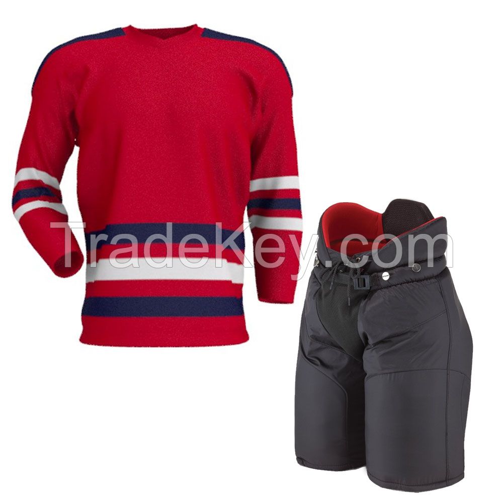 Customized Sublimated Ice Hockey Jersey Shirt Short Uniform