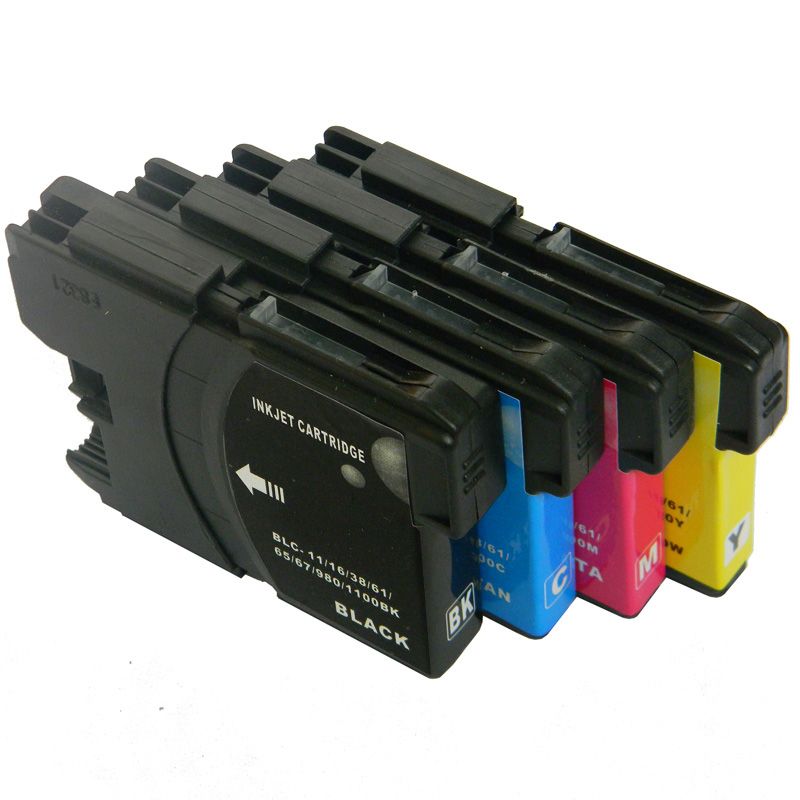 LC38/LC61/LC67/LC1100 BK/C/M/Y  ink cartridge compatible for Brother DCP-145C/165C/185C/385CDCP-585CW/6690CWMFC-250C/290C/490CWMFC-790CW/5490CN/5890CNMFC-6490CW/6890CDW printers