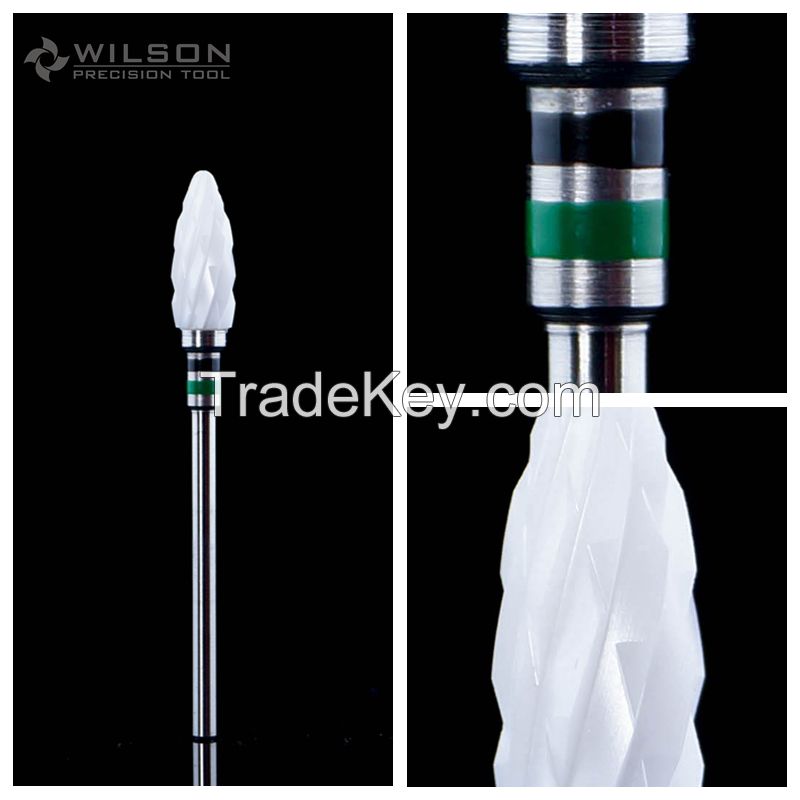 Bullet-White Zirconia Ceramics Dental Lab Cutter