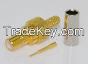 SMB Straight Bulkhead Jack Connectors Crimp for LMR100/RG174/RG316 Cable