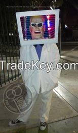 MAX HEADROOM Complete Wearable Costume - $300.00