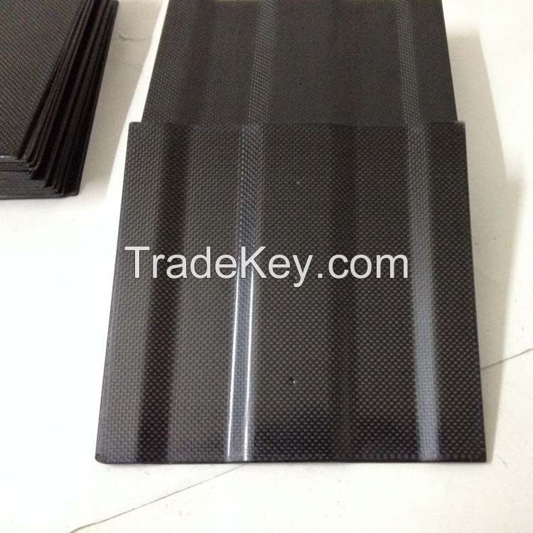 manufacturering carbon fiber irregular bending plate, CNC plates