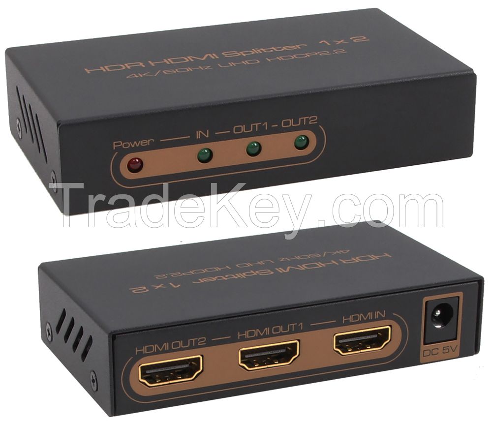 HDR HDMI Splitter V2.0 used for 4K@60Hz UHD HDCP2.2