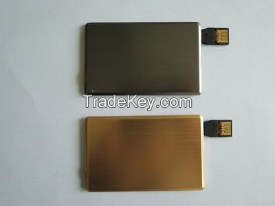 Credit card size power bank with usb storage function