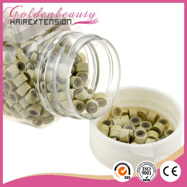 Micro ring for hair extensions, silicon rings, microring with screwed