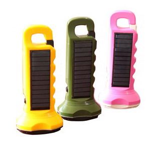 Mini solar power led flashlight ST-001