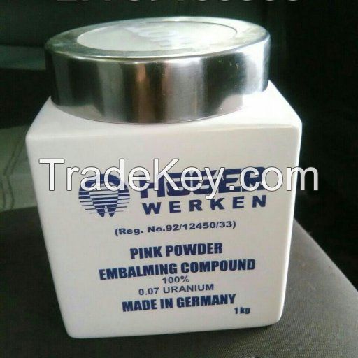 German Origin Hager Werken Embalming Compound Pink Powder