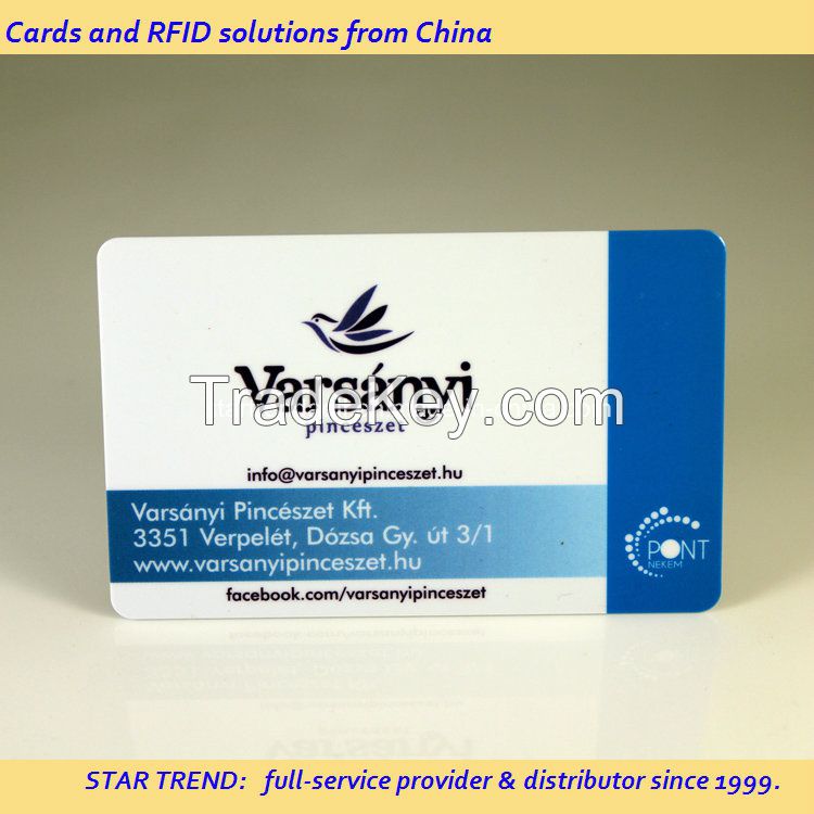 Plastic Gift Card with Magnetic Stripe and Full Colors Printing