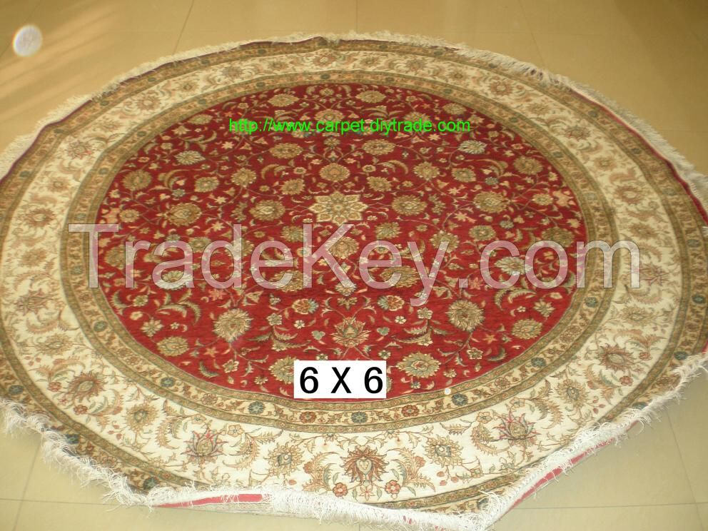 handmade silk persian carpet