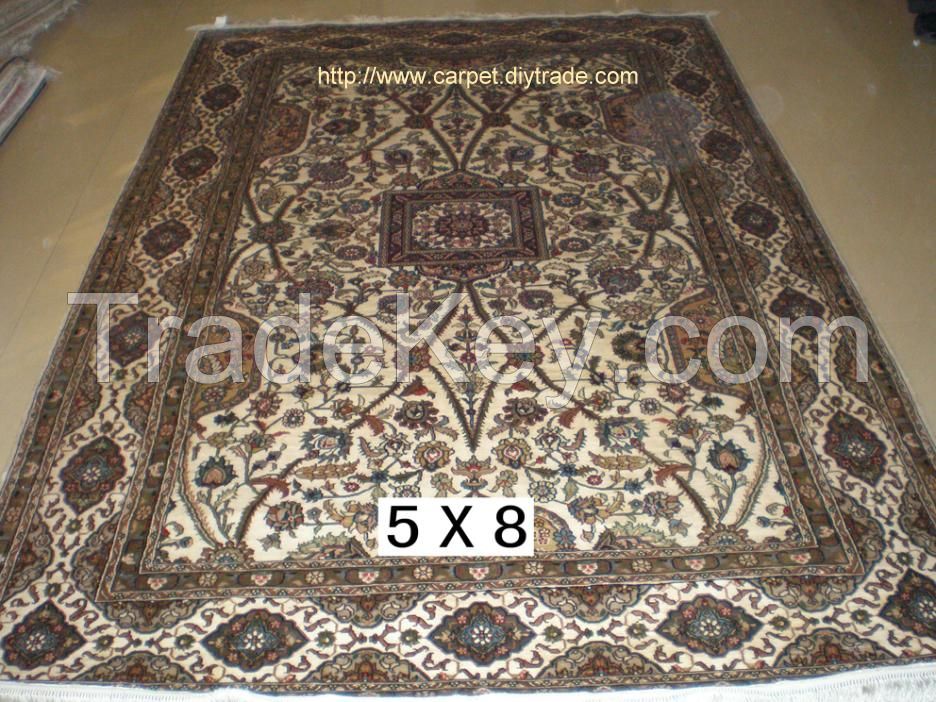 handmade silk persian carpet