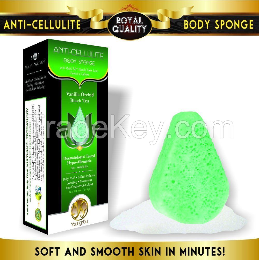 Anti-Cellulite Cream in the Sponge.