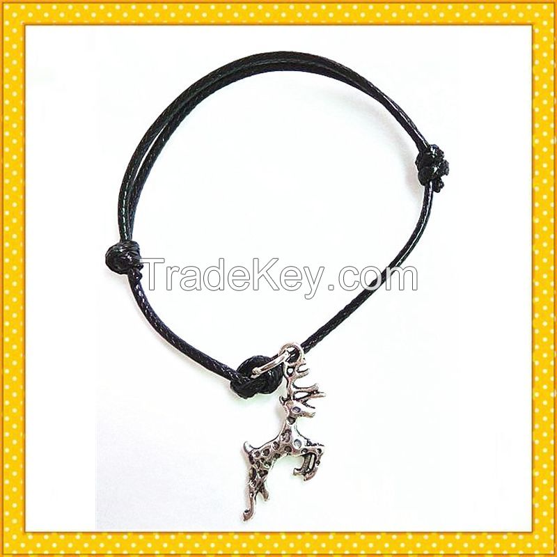 running horse adjustable rope bracelet SL0014