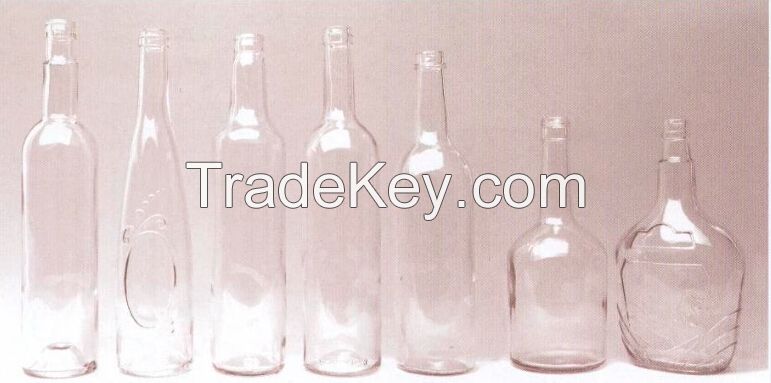 beverage clear glass bottles (5)