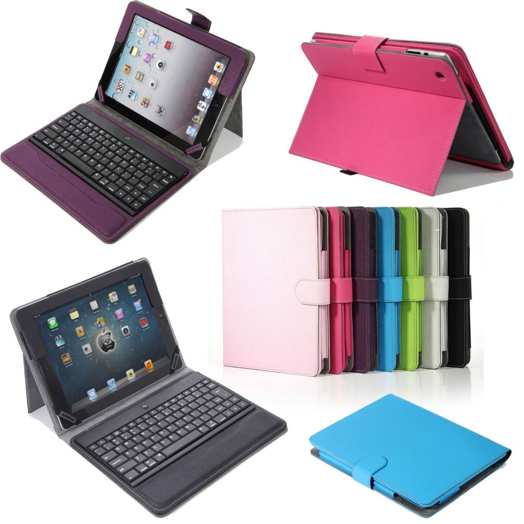 Bluetooth keyboard case cover for Apple Ipad 2 /3/4 new ipad