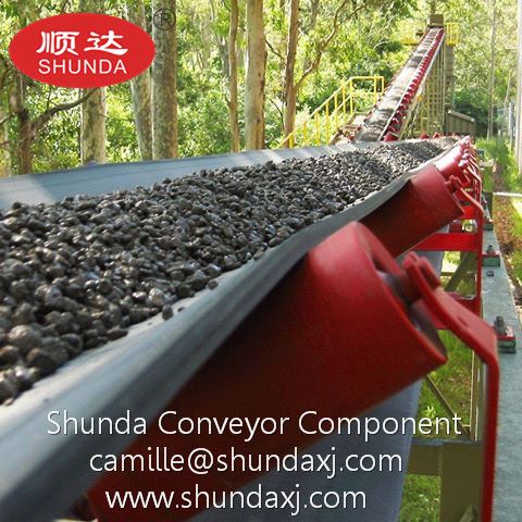 DIN22102 Standard Abrasion Resistant Industrial EP Rubber Conveyor Belt