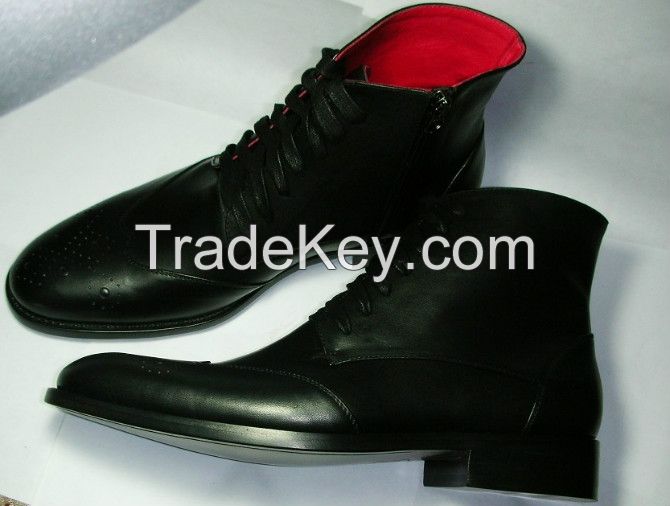 handmade dress leather boots