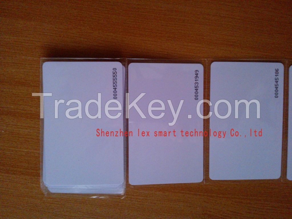 best sale 13.56mhz rewritable 1k ic white card